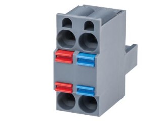 Connector, female, 2x2-pin
